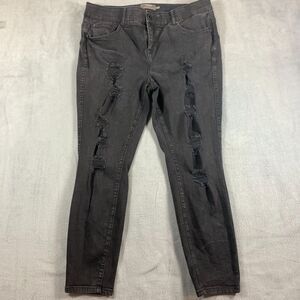 Torrid Jeans Womens 18S Bombshell Skinny Black Cotton Premium Stretch High Rise‎